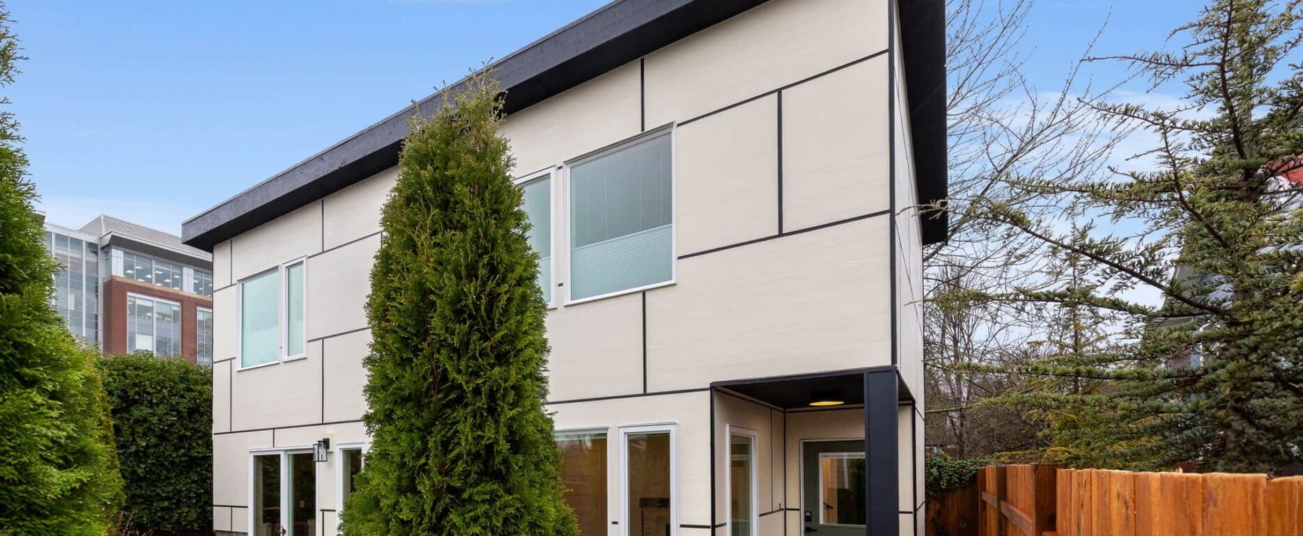 Exterior of two-story, 1,000 sq ft Seattle DADU